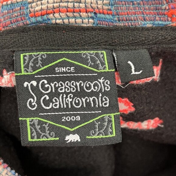 Grassroots California Bear Collection Hoodie Aztec Large Unisex Southwest - Picture 15 of 16